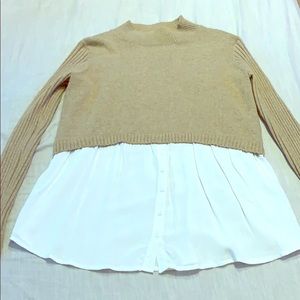 Camel sweater. From Vici size Large